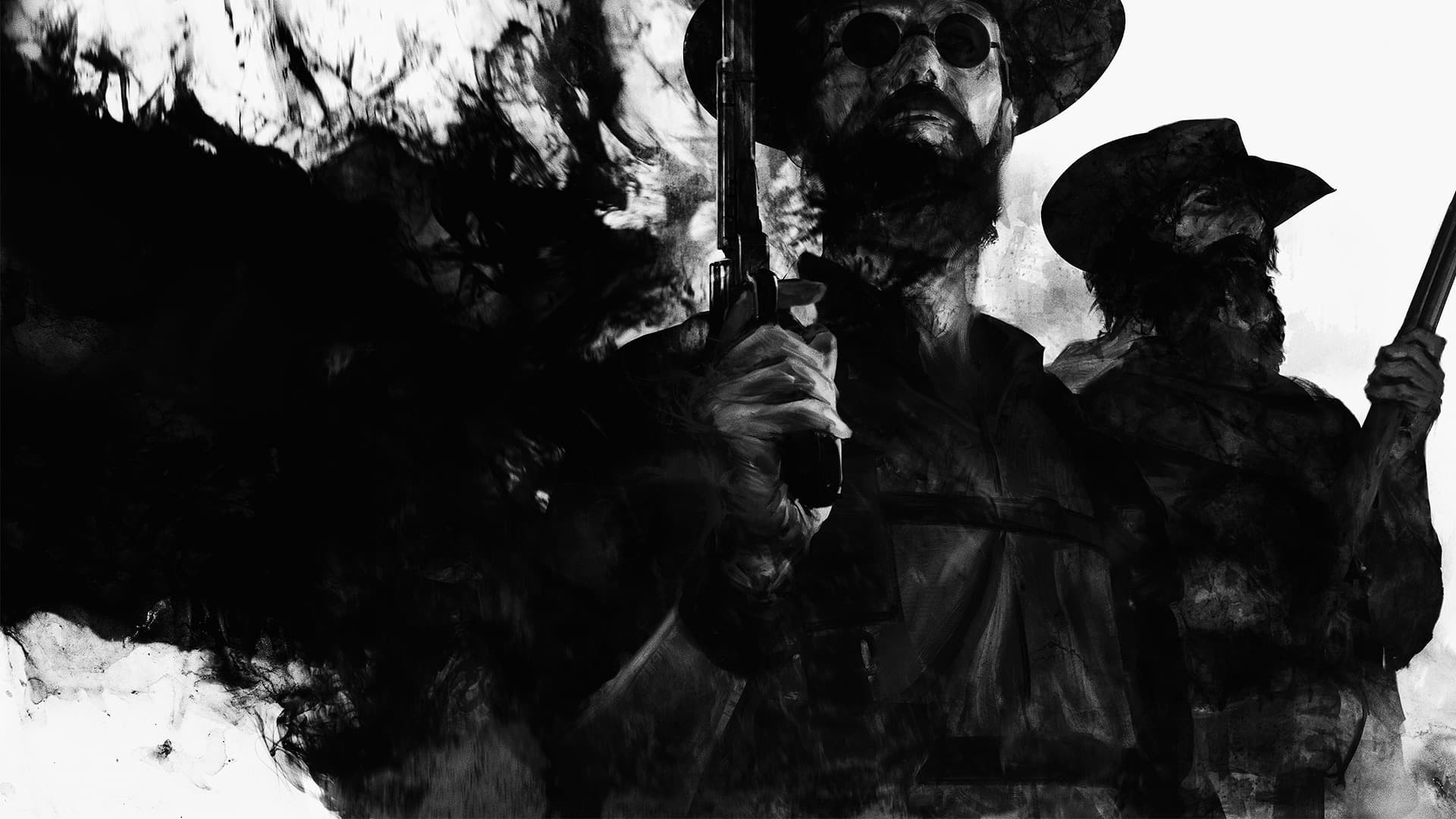 Hunt Showdown copertina bianco e nero senza titolo