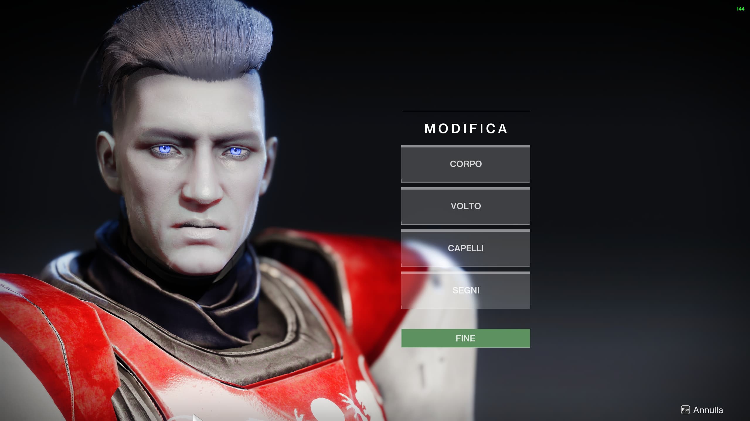 Destiny 2 modifica del personaggio