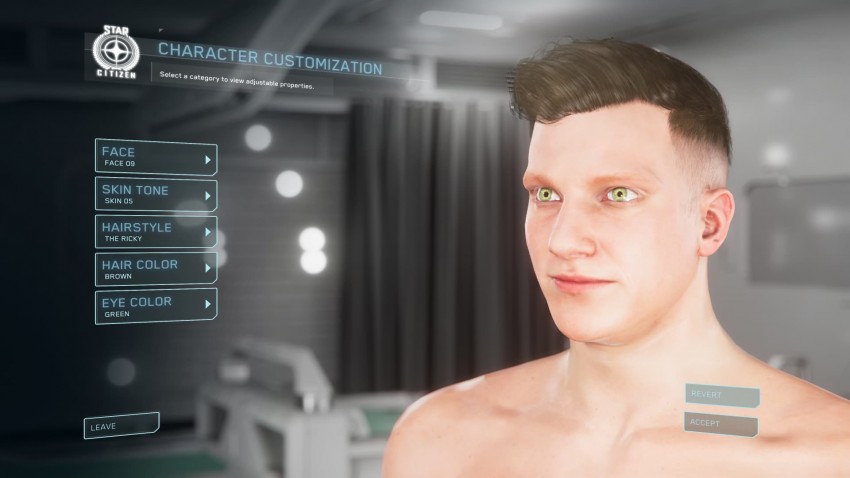 Star Citizen modifica del personaggio