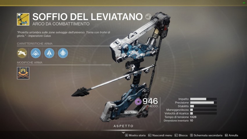 Destiny 2 Soffio del leviatano perks