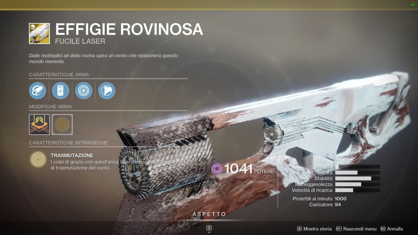 Destiny 2 Effige Rovinosa Perks