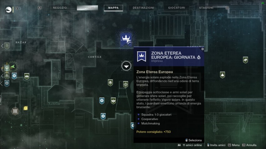 Destiny 2 Zona eterea europea direzione