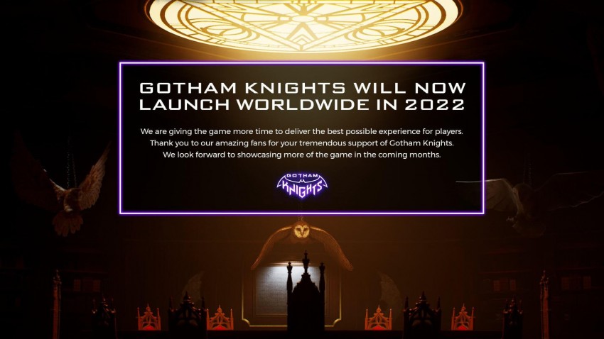 Gotham Knight messaggio rinvio 2022