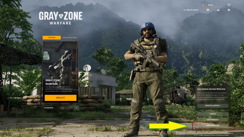 Gray Zone Warfare pulsante wipe